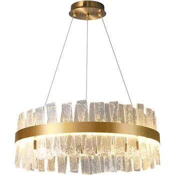 Луксозни кристални полилеи, led кръг на тавана лампа за кухня и спалня, подходящ за изграждане на луксозна атмосфера в дома си