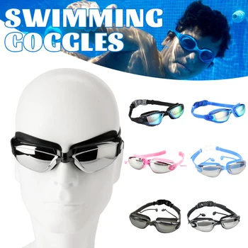 Нови плувни очила със силиконово покритие покритие, мини Силиконови очила с каишка, Очила за жени, Мъжки плувни очила Унисекс