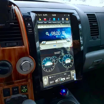 Авто Мултимедиен Екран Carplay Tesa в стила на Android За Toyota Tundra 2007-2013 Авторадио Аудио Видео Стерео Радио GPS Navi 1 Din