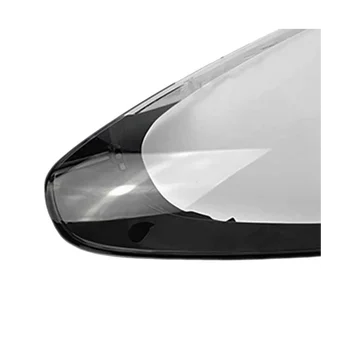 Корпус на Предната лява Светлини Лампа Прозрачен Капак на Корпуса на Обектива за Porsche Cayenne 2015-2017 Корпус На Светлината на Автомобила