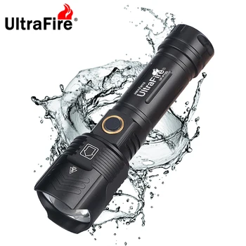UltraFire P70D Led Фенерче с Висока Мощност с USB Зареждане Акумулаторна батерия захранващ Блок Scalable Лампа Ръчно Къмпинг Ловен Фенер