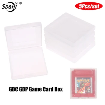 5шт Прозрачна Кутия За Съхранение на Игрите Card Anti Dust Cover Защитен Калъф Кутия За Карти игра Gameboy Color Pocket GBC GBP