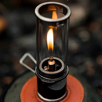 Газова лампа за къмпинг Mountainhiker Преносима лампа-свещ Ретро фенер за къмпинг фенер за палатка за нощуване на открито, пикник, риболов