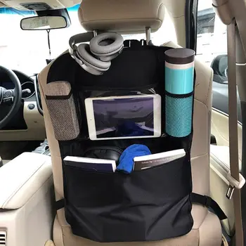 Органайзер за съхранение на задната седалка на автомобила, детска чанта за съхранение на предната седалка, автомобилен пътен мат