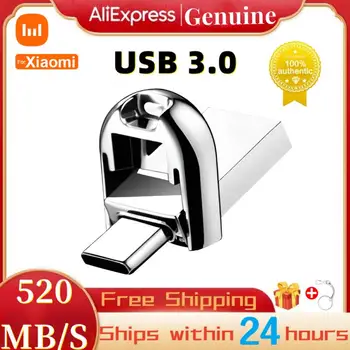За Xiaomi 2tb USB 3.0 Флаш Устройства Висока Метална Стик 1 TB 512 GB 256 GB USB Памет 128 GB USB Флаш Диск За КОМПЮТЪР ТЕЛЕВИЗИЯ на Компютъра
