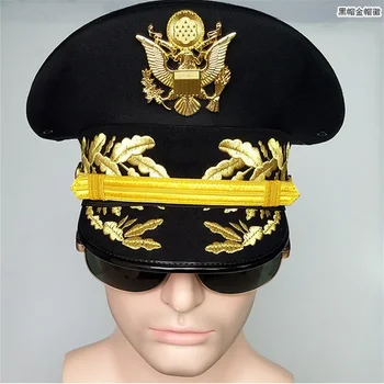 Американски офицерские армейските шапки с козирка, мъжки военна сухопутная шапка с емблема на Орел на Хелоуин, Коледа подарък