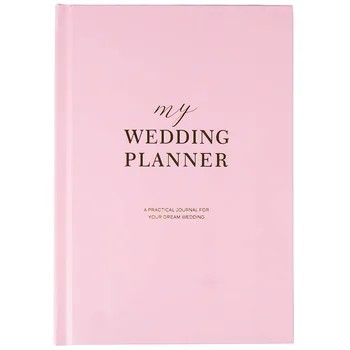 Сватбен Планиране Книга Сватбен Бележник Органайзер за notepad Подарък Дневник Списание Ангажименти Творчески Календар на Булката за душ