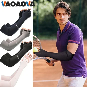 1 чифт ръкави, със защита от ултравиолетови лъчи, летни охлаждащи компресия дълги ръкавици за защита от артрит за спорт на открито за жени и мъже