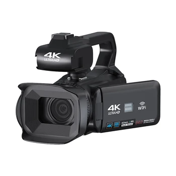 Камера видео 4K, 64-мегапикселова камера за излъчване на Youtube с превръщането 4,0-инчов сензорен екран, с професионална цифрова камера
