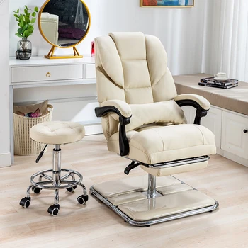 Козметичен стол може да се покачват и падат козметични разтегателен диван-фотьойл коса стол с висока облегалка може да се върти офис стол