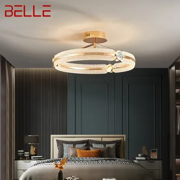 Тавана лампа BELLE Nordic, модерен led Творчески Ретро лампа, Лампи за декор на луксозни жилищни имоти, хол, спалня.