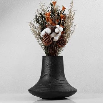 Модерна минималистичная ваза от смола, цветя договореност, украса за дома на масата в хола.