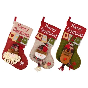 Коледни чорапи, Преносими окачени Чорапи, Коледно Дърво, Подвесное украса за ресторант, Камина, врати, прозорци, малки деца