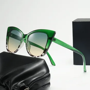 Слънчеви Очила Oulylan Cat ' s Eye, за Жени И За Мъже, Луксозни Маркови Дизайнерски Слънчеви Очила, Дамски Слънчеви Очила С Пеперуда В Големи Рамки, Очила с UV400