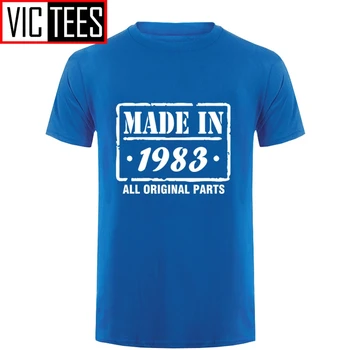 Мъжки t-shirt на 35-ия Ден от Раждането, Направена През 1983 г., Мъжки Забавна Тениска, мъжки дрехи