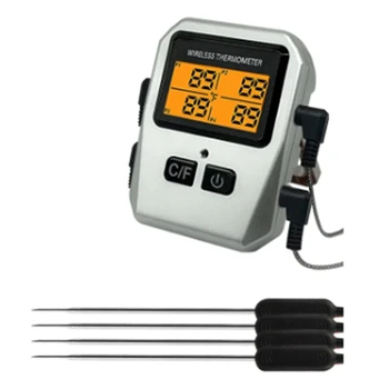 Нов Sasha 100M Безжичен Термометър за месо и хранителни продукти с Кухненски Инструмент за приготвяне на храна Фурна, Скара, Барбекю Bluetooth Измерване на температурата