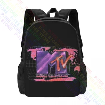 Нов MTV I Want My World Wide Мъжки ретро концерт раница с голям капацитет с винтажной 3D печат