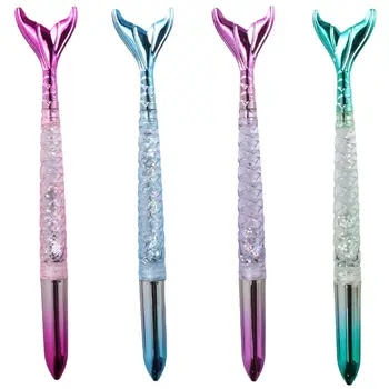 Зелени Гел химикалки Mermaid Home Розови, Сини химикалки със синьо мастило Пластмасови Лилаво Офис