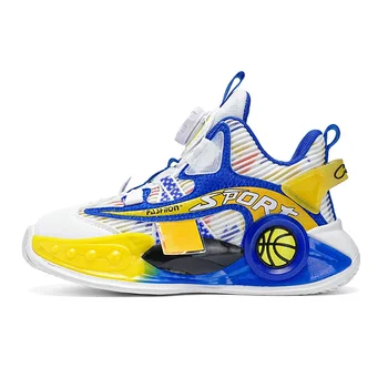 Детски маратонки, баскетболни обувки за момчета, брандираната модерни училищни Спортни обувки от 7 до 12 години, улични маратонки за момченце