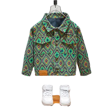Популярната Топла разпродажба, Нов стил, Корея, деним, връхни дрехи с диаманти 2023, ежедневното спортно палта за момичета и момчета, на хладно бебешко яке за тийнейджъри Tide