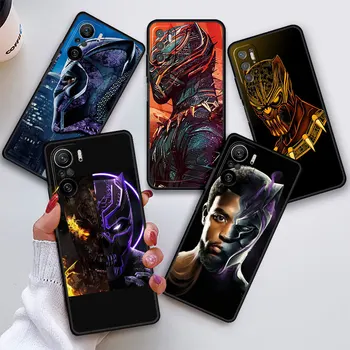 Marvel Black Panther Hero Калъф За Телефон Xiaomi Redmi Note 9 Pro 10В 12 5G 8 9A K50 Gaming Note 10Pro 9s 11 9c 10s K40 Калъф