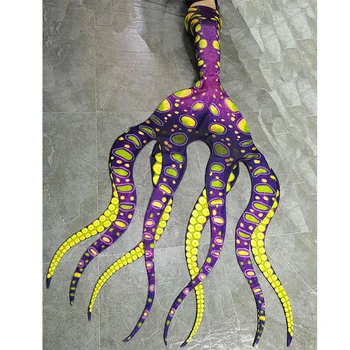 Професионалното индивидуално опашка на Русалка голям размер с осьминогом за възрастни и деца Опашката на октопод за плуване и гмуркане Рибата Русалка