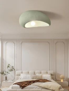 Френски минималистичен цветни тавана лампа Ваби-Съби, Скандинавски Led тавана лампа за спални и кабинет, Декоративна лампа за дневна