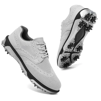 Професионални шпайкове за голф Мъжки Луксозни дрехи за голф, за мъже Леки маратонки за ходене