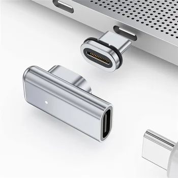 Магнитен USB Адаптер C 24-Пинов Конектор Type C 40 gbps PD 100 W Конвертор за Бързо Зареждане на Мълния iPad 3 MacBook