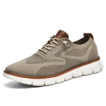 Модел мъжки обувки е лесна дишащи обувки с чорапи мрежести маратонки градинска ежедневни обувки
