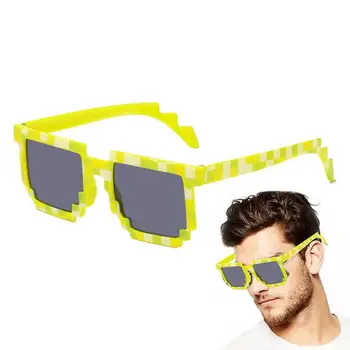 Пикселова очила, 8-битови пикселова слънчеви очила, Пикселизированные очила, сувенири на партита, подпори за фотосесия, очила за момичета