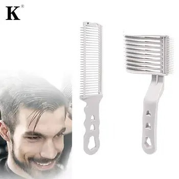 Выцветающая гребен Професионална машина за подстригване на коса Плосък гребен за подстригване на коса за мъже Термостойкая четка за избледняване