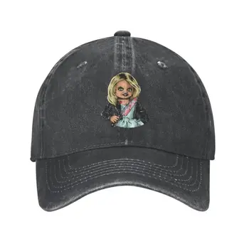 Готина Памучен бейзболна шапка на Тифани за жени и мъже, Персонални Регулируема Унисекс Булката от филм на ужасите Чъки Шапка за баща на открито