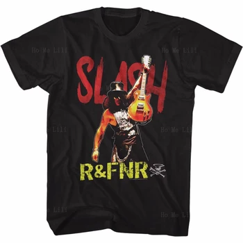 Тениска оверсайз в стил хип-хоп, градинска ретро тениска в стила на рок-н-рол Слаш R & Fnr