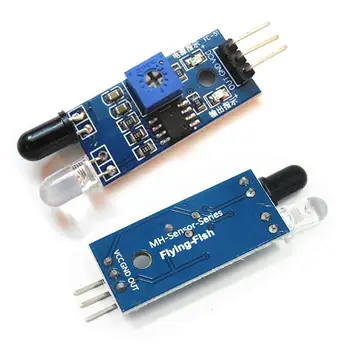1 ~ 5ШТ IR-инфрачервен модул сензор за заобикаляне на препятствия, за Arduino Smart CarObstacle сензор за заобикаляне на препятствия чип фотоелектричния сензор