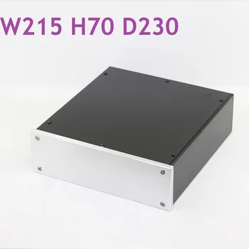 W215 H70 D230 Алуминий САМ Мощност Анодизиран Усилвател за Захранване на Шасито КПР Декодер Корпус Усилвател Калъф За слушалки HIFI Box Предусилвател захранване