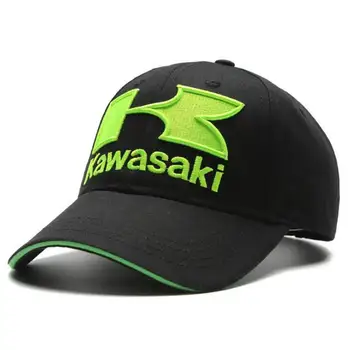 Бейзболна шапка на Kawasaki възстановяване на предишното положение Шапка Шапки и мъжки шапки с надписи Мото Състезания за мотокрос в стил хип-хоп Слънчеви шапки