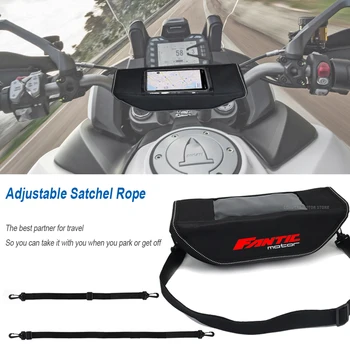За мотоциклет Fantic Motor 2023 нова водоустойчива чанта за навигация на кормилото на мотоциклета