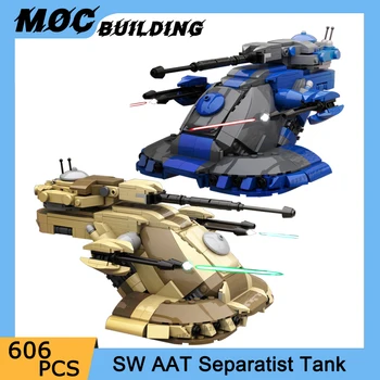 MOC Space War Series SW AAT Сепаратистский Танк градивните елементи на Бойна Бронирана Щурмова Машина Модел Тухли Идеята за Сглобяване на Играчки, Подаръци