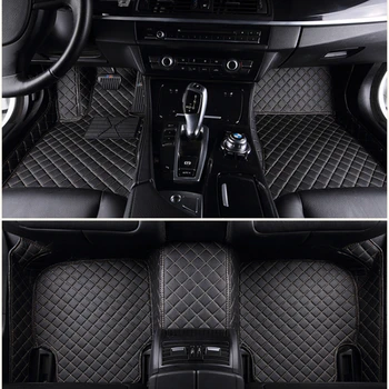 Автомобилни постелки по поръчка за Kia Cadenza 2011-2017 години на освобождаването, килим от изкуствена кожа аксесоари за интериора на колата.