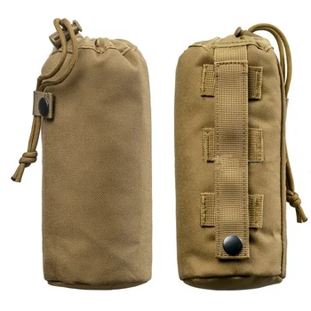 1000D Найлонова чанта за бутилки с вода с тактически шнурком Molle за носене на бутилки с вода за разходки, походи, къмпинг, колоездене