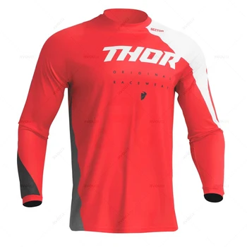 2023 Мъжки Тениски за скоростно спускане Ендуро Mountain Bike МТБ Ризи Offroad DH Мотоциклет Колоездене Джърси Спортни дрехи за мотокрос Облекло