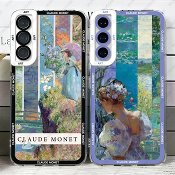 Калъф за Samsung Galaxy S20 S21 S22 S23 Plus FE Ultra Soft Cover Claude Monet Art