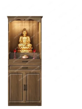Ниша Буда Нов гардероб в китайски стил Шкаф Бог на богатството на Олтара от Олтара на Буда Светилище на домакинство