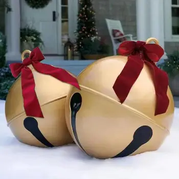 Гигантска Коледна топка от PVC, Коледна камбанка, надуваем балон, Празнична коледна украса, Коледни подаръци за приятелите и семейството си
