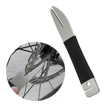 Инструменти за изравняване на ротора на дисковата спирачка на мотора с подложка за дискови спирачни накладки Комплект инструменти за ремонт на МТВ Велосипед Двойна Муфа ключ