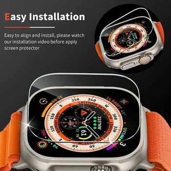 Защитно фолио за дисплея на Apple Watch Ultra 49 мм, аксесоари, водонепроницаемое закалено стъкло, фолио, с висока разделителна способност iWatch Ultra 49 мм