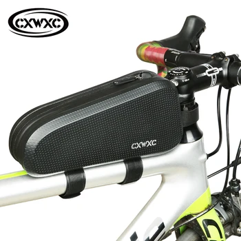 CXWXC Водоустойчива чанта за каране на велосипед рамка Чанта за горната част на велосипед МТВ Аксесоари за пътят мотори Чанта за съхранение на химикалки наем Чанта за мобилен телефон