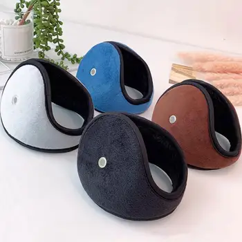 Универсални слушалки, ультратолстые ветроупорен зимни топли слушалки, меки плюшени уши седалките за активна почивка, ветроупорен слушалки