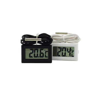 Мини LCD Дигитален Термометър с Водоустойчив Сензор, Вътрешен И Външен Удобен Сензор за Температурата за Хладилника, на Аквариума
